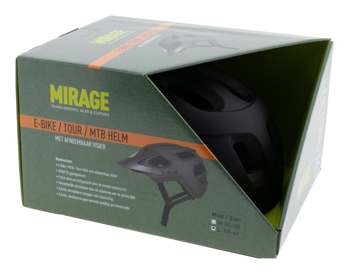 Mirage casque tour vtt taille 58-61cm noir