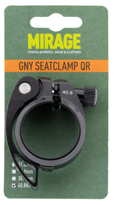 Collier de serrage de tige de selle Mirage gny avec qr, ø40,8 mm, noir