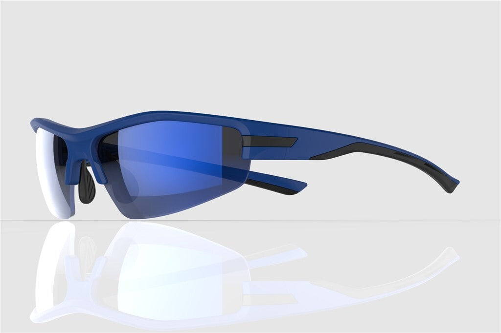 Mirage Sunglasses Sport avec 3 paires de lentilles Bleu noir