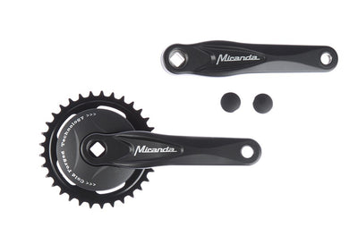 Miranda alpha 1 crankset with disc 95mm black 33 tooth 572233