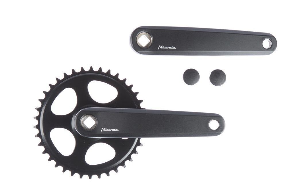 CRANKET 38T Miranda Delta Jis pour 3 32 Collier - Sans disque - Matt Black
