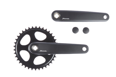 CRANKET 38T Miranda Delta Jis pour 3 32 Collier - Sans disque - Matt Black