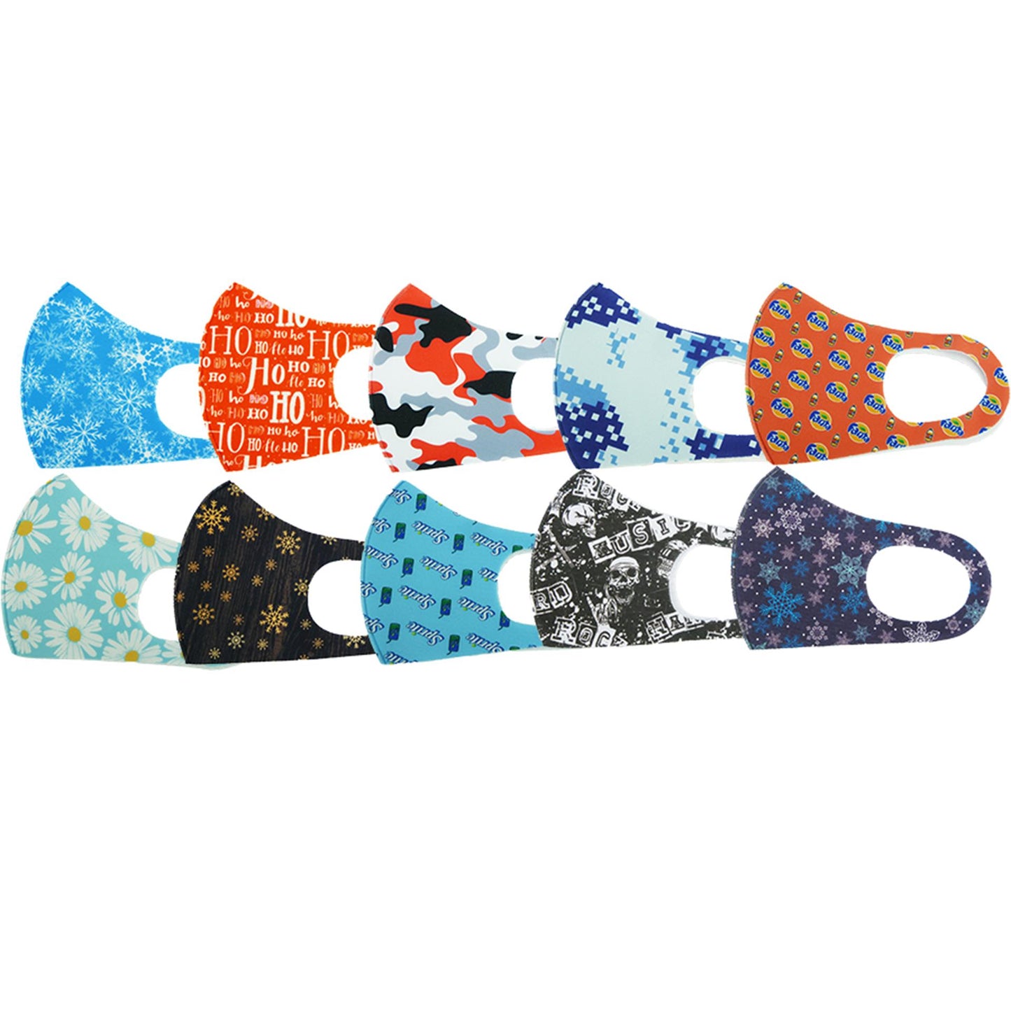 Tissu de masque facial Aro houseware couleurs assorties 17,5x12,5