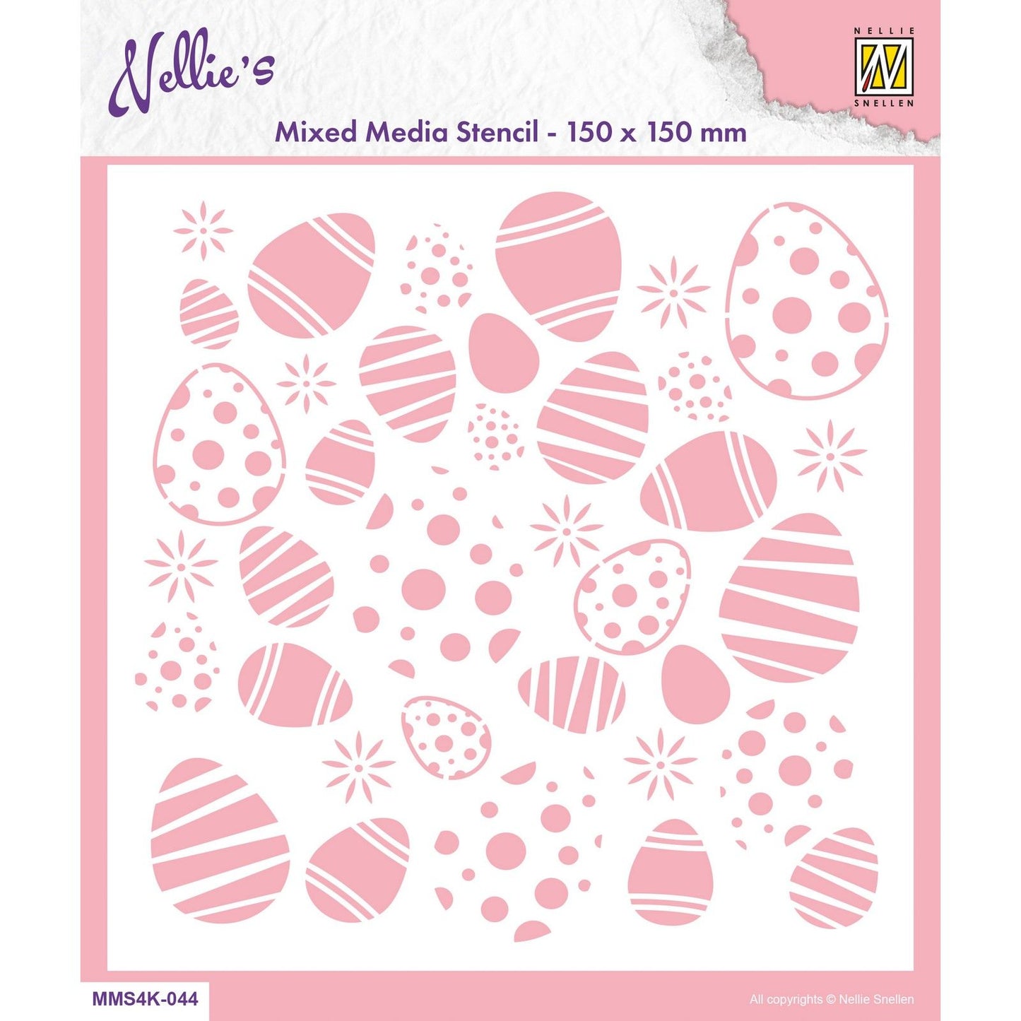 Le choix de Nellie • pochoir 15x15cm fond oeufs de Pâques