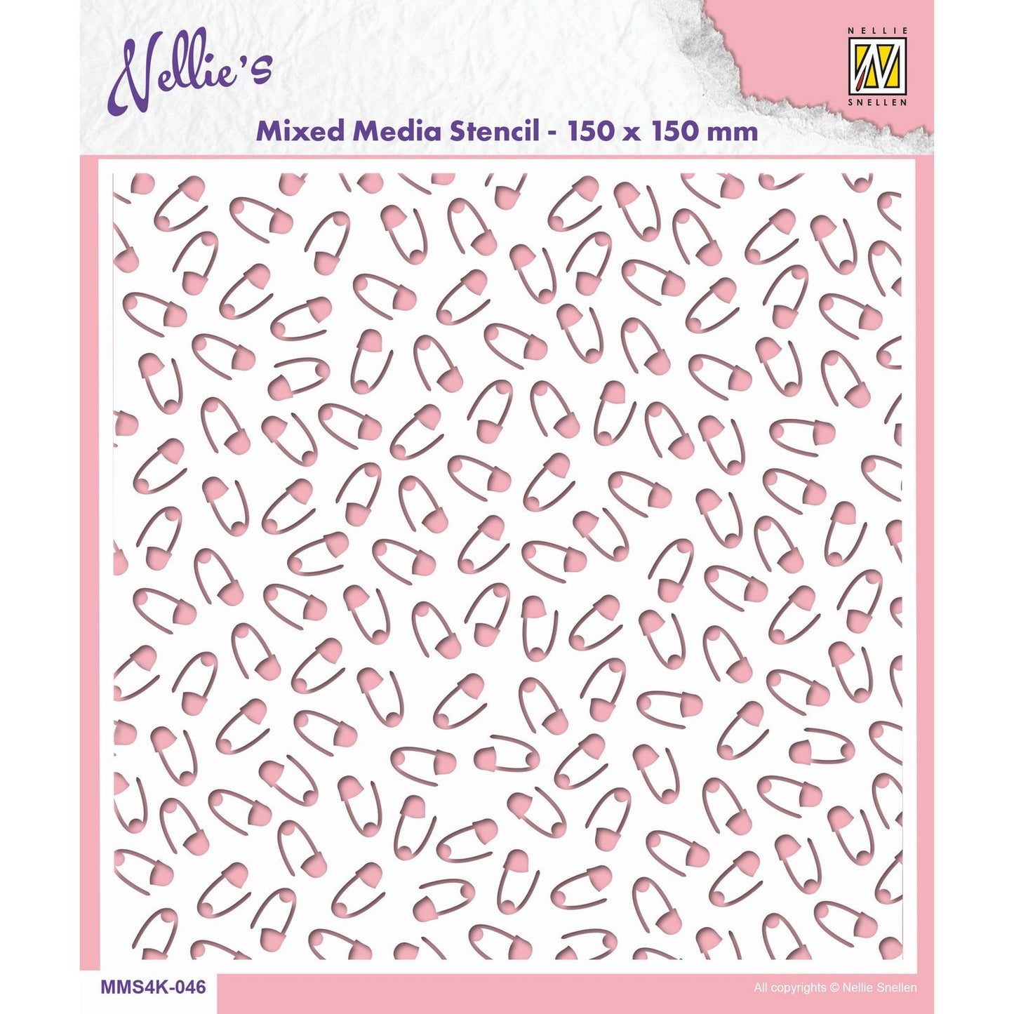 Le choix de Nellie • épingles de sûreté au pochoir