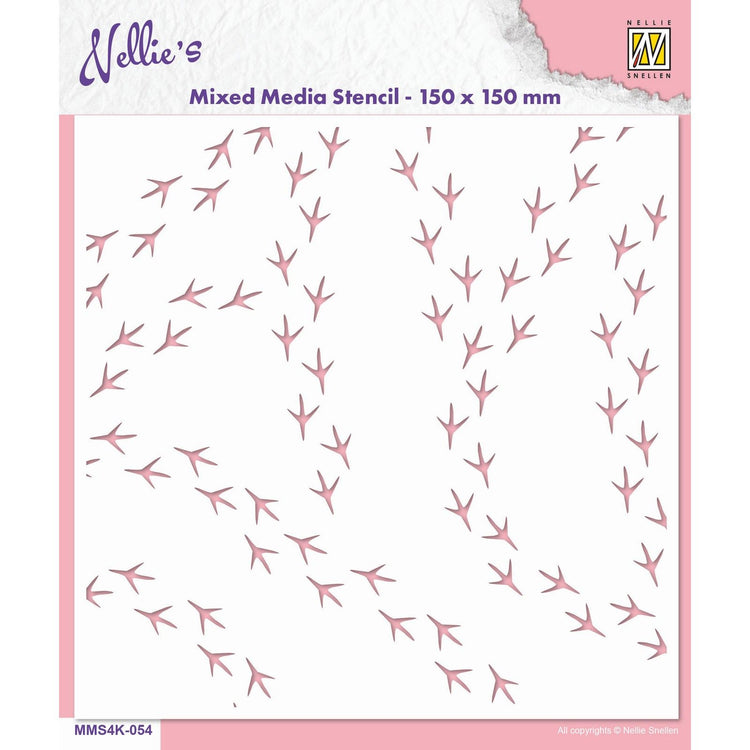 Le choix de Nellie • pochoir pattes d'oiseau