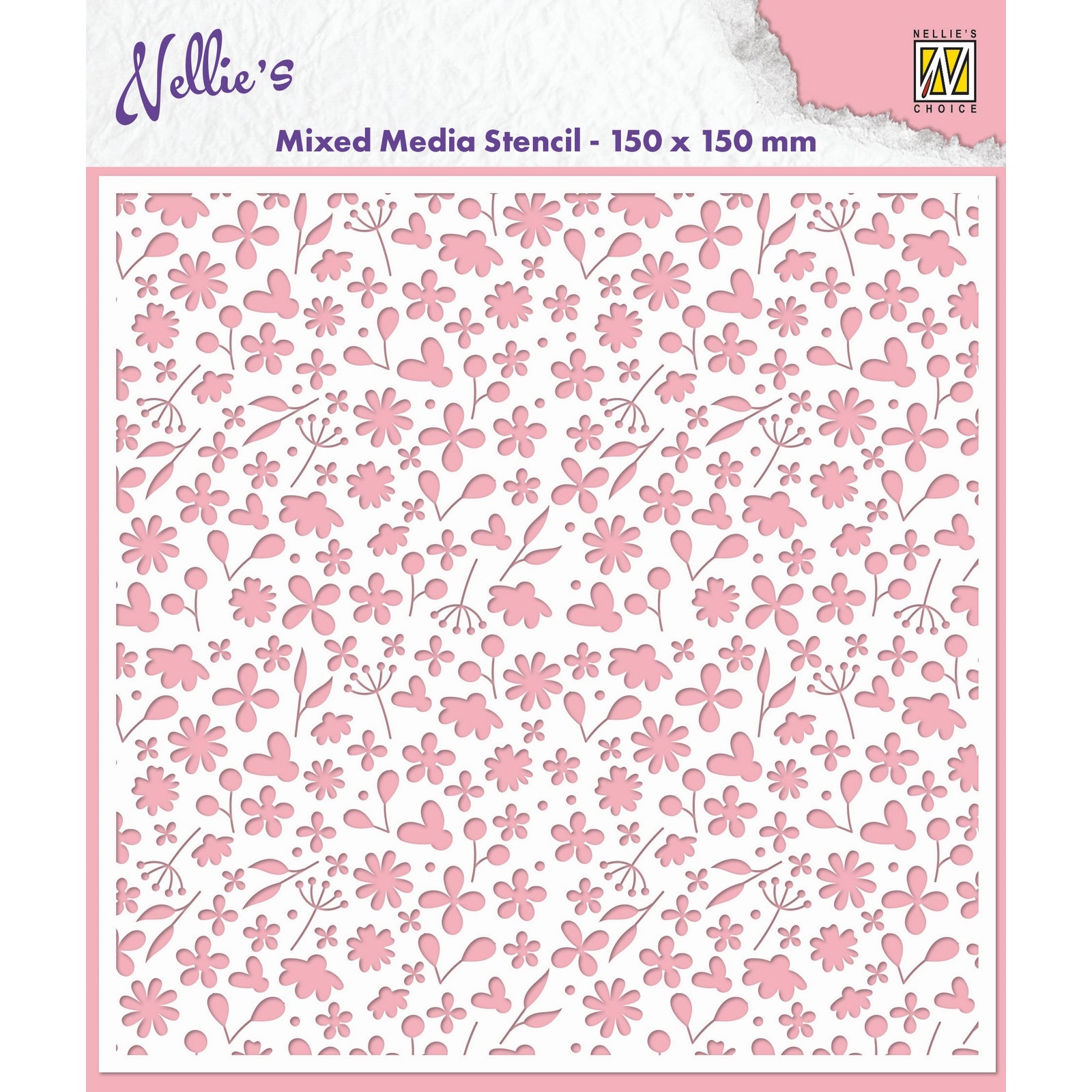 Le choix de Nellie • pochoir fleurs printanières