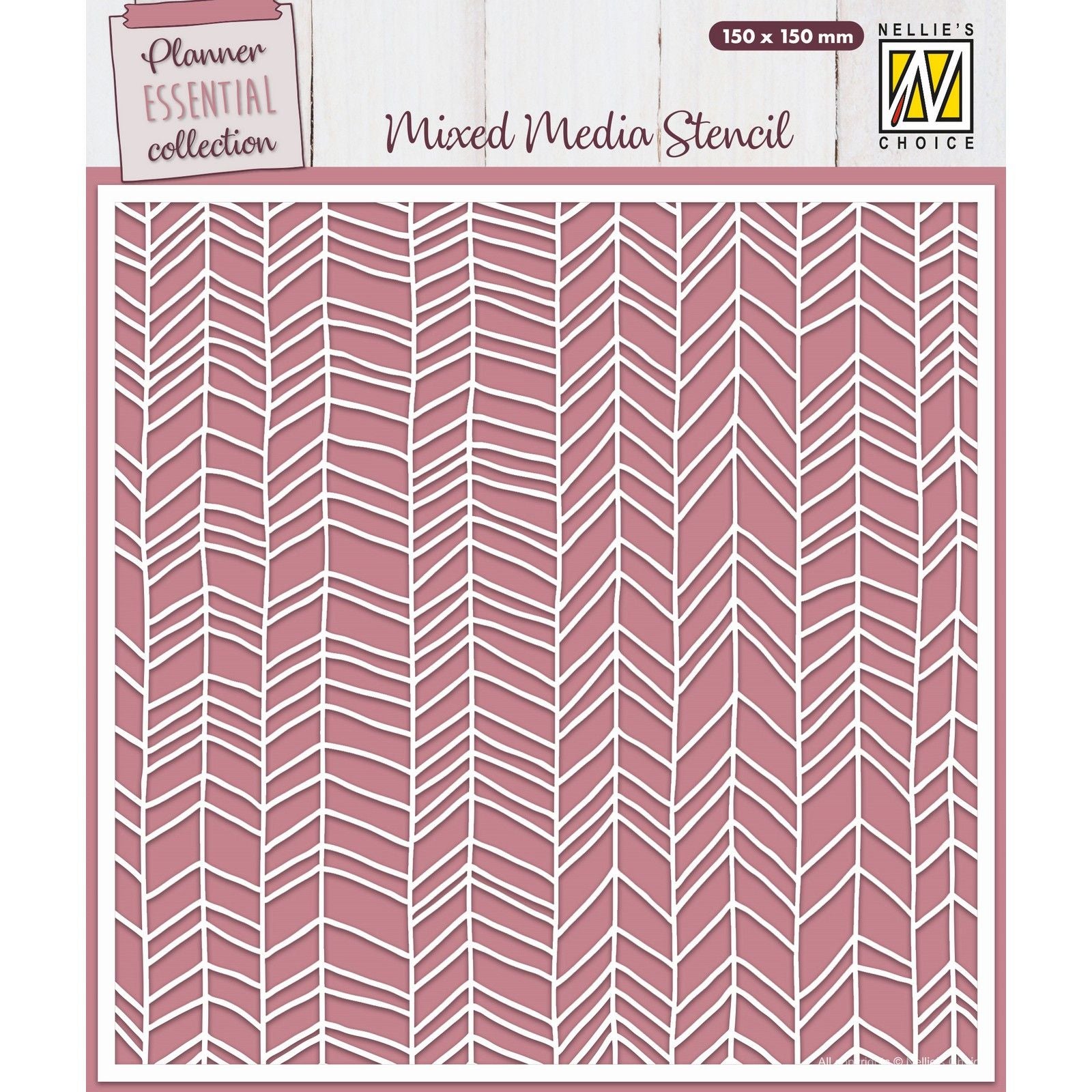 Le choix de Nellie • gabarit chevron 15x15cm