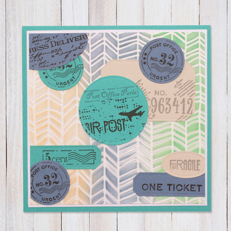 Le choix de Nellie • gabarit chevron 15x15cm