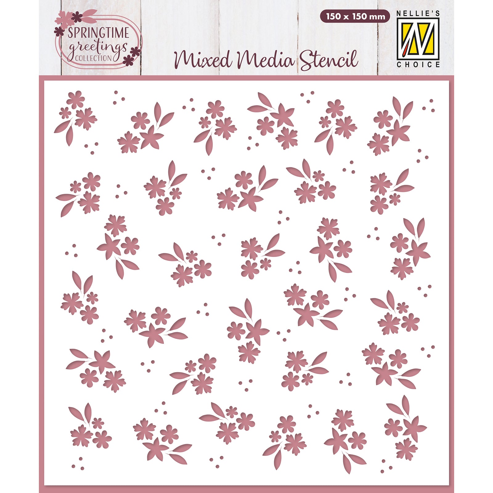 Le choix de Nellie • modèle de fleur de printemps 15cmx15cm