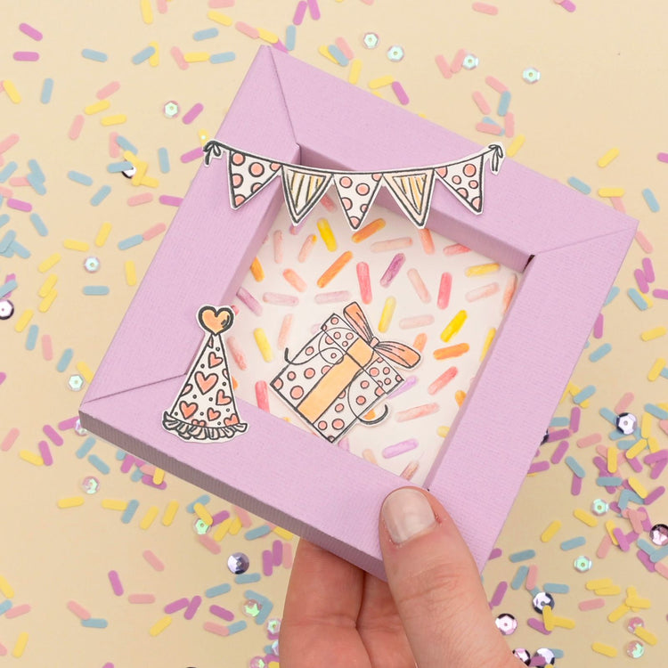Le choix de Nellie • modèle de confettis 15cmx15cm