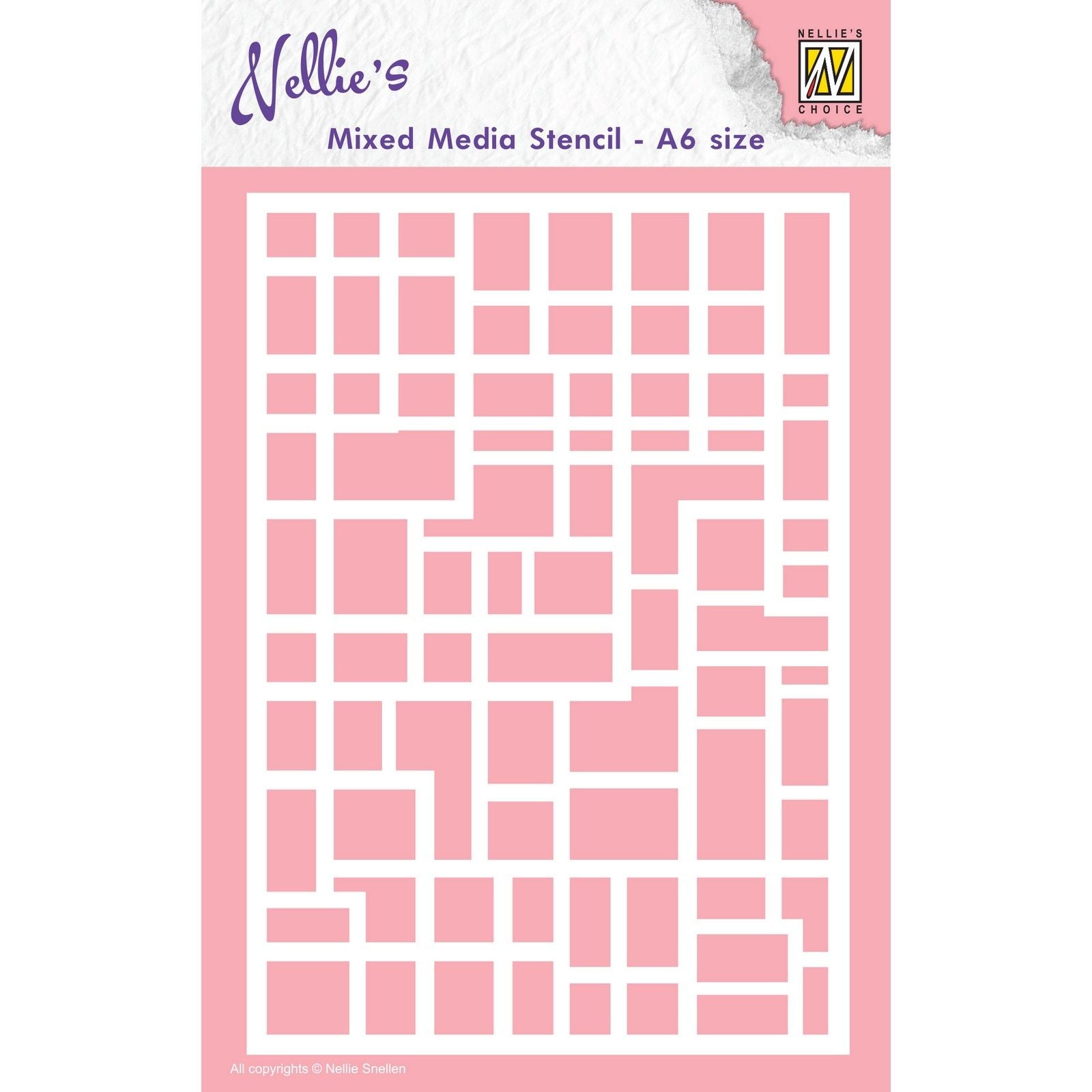 Le choix de Nellie • pochoir rectangles format a6