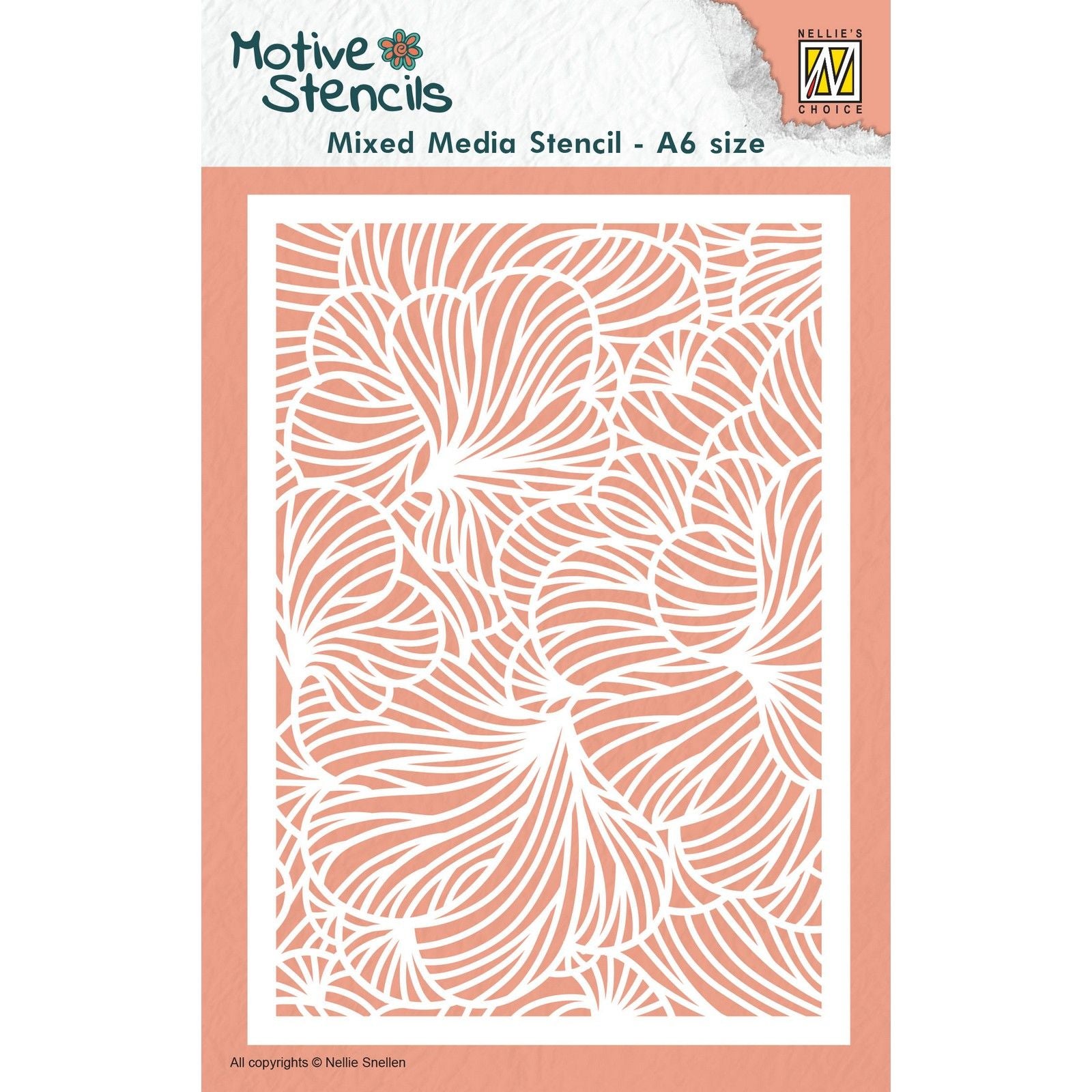 Le choix de Nellie • pochoir feuilles format a6