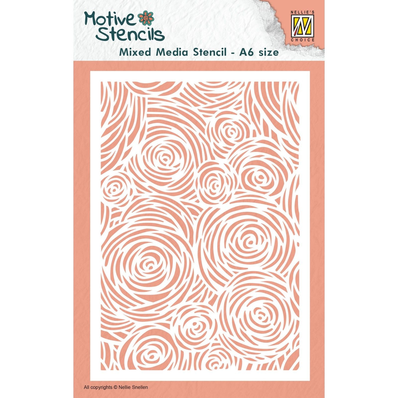 Le choix de Nellie • pochoir fleurs format a6
