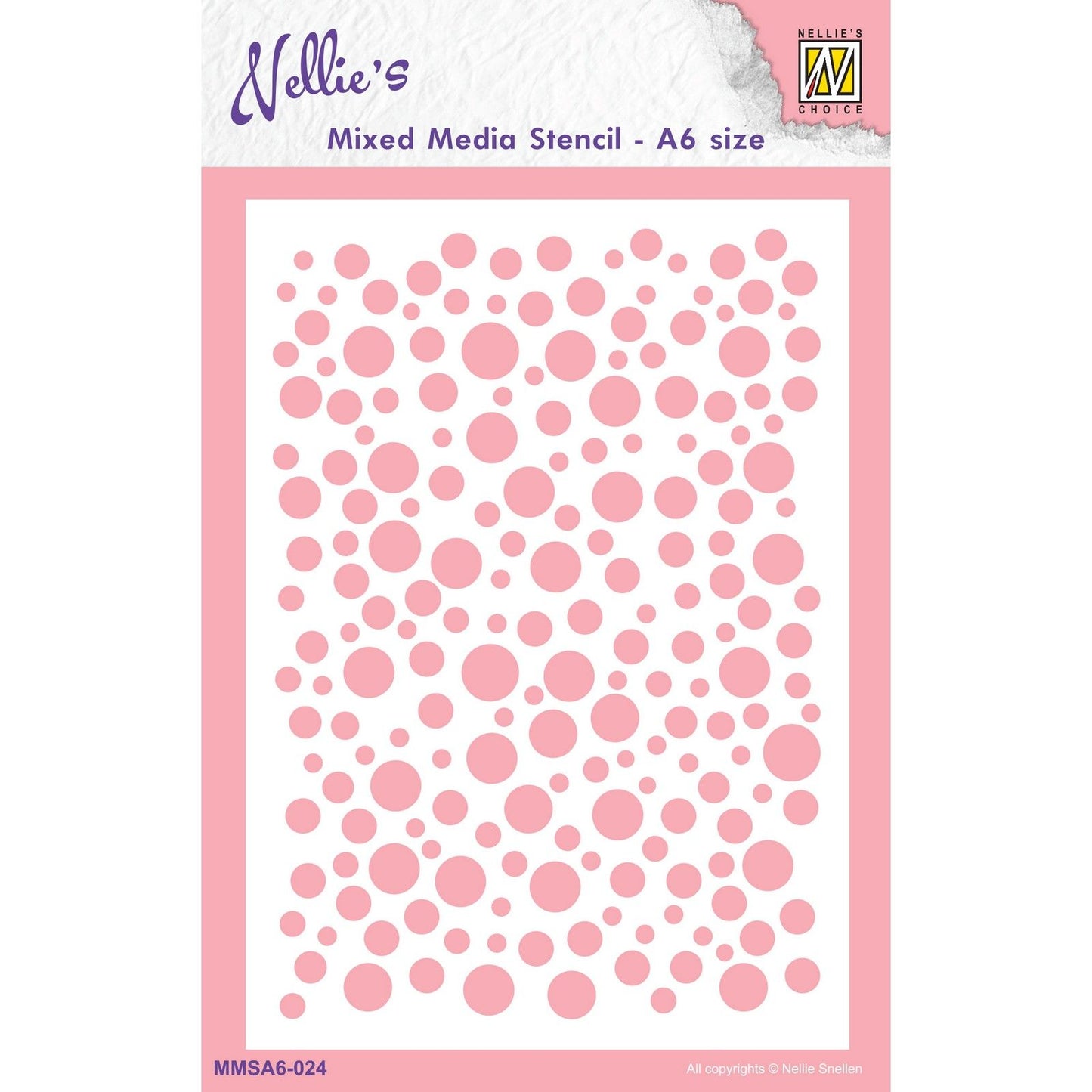Le choix de Nellie • pochoir bulles format a6-2