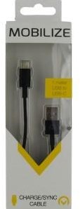Câble de chargement Mobilize USB-C 1m noir