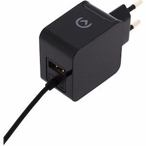 Chargeur domestique USB Mobilize 3100ma noir + câble micro USB