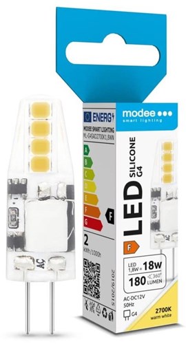 Prise led Modee g4 12v led cob 1.8-18w 2700k clair - led0088