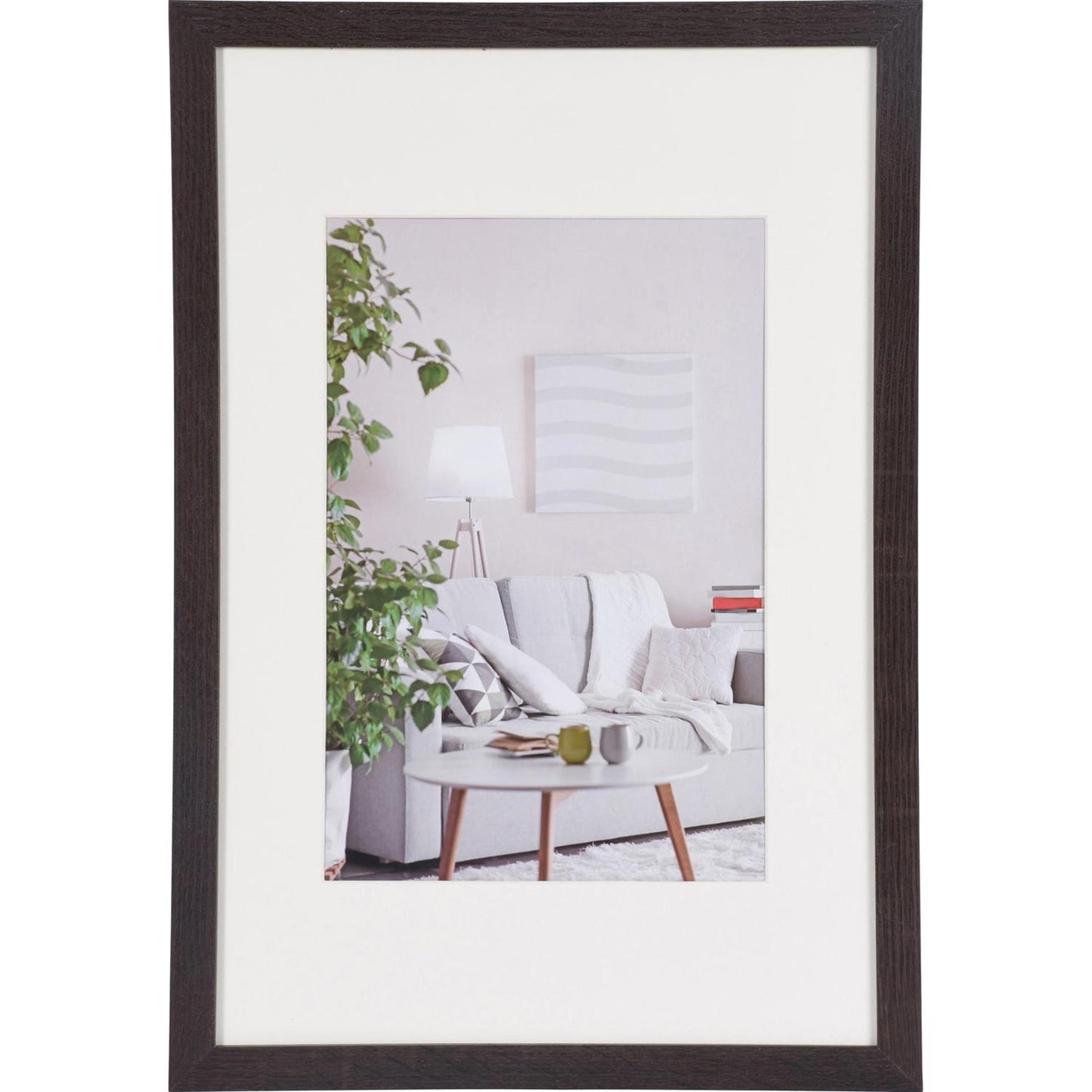 Cadre photo moderne Henzo 30x45cm marron foncé