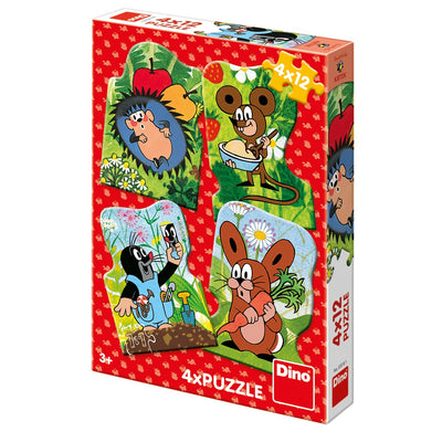 Puzzle Molletje et ses amis 4 x 12 pièces