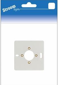 Plaque de montage 1 poste blanc - 6650710