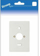 Plaque de montage 2 voies blanc - 6650720