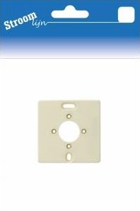 Plaque de montage simple crème avec trou crème - 6650730