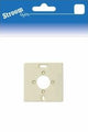 Plaque de montage simple crème avec trou crème - 6650730