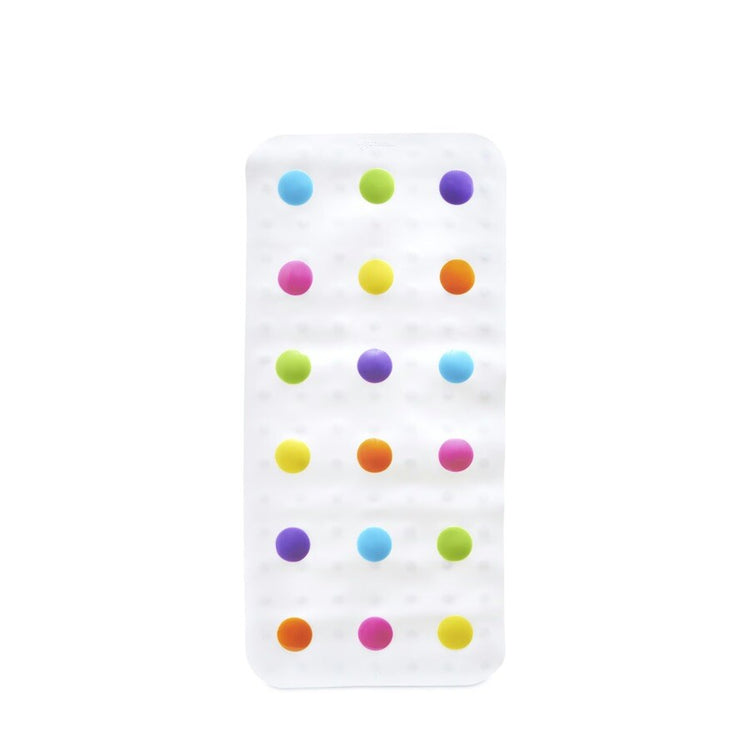 Tapis de bain antidérapant Munchkin - tapis de douche - tapis de bain à pois pour enfants - pour bain et douche - tapis antidérapant - 77 x 35 cm