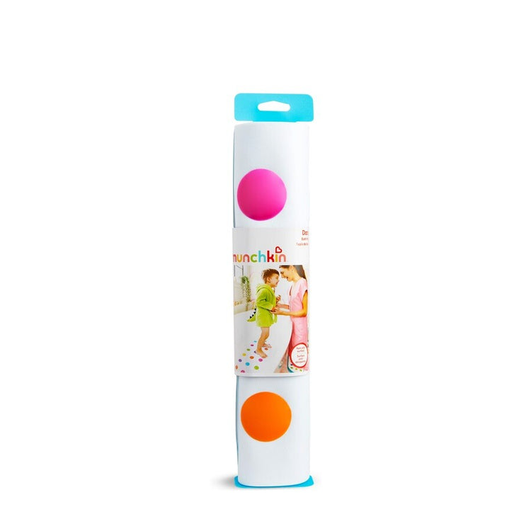 Tapis de bain antidérapant Munchkin - tapis de douche - tapis de bain à pois pour enfants - pour bain et douche - tapis antidérapant - 77 x 35 cm