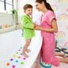 Tapis de bain antidérapant Munchkin - tapis de douche - tapis de bain à pois pour enfants - pour bain et douche - tapis antidérapant - 77 x 35 cm