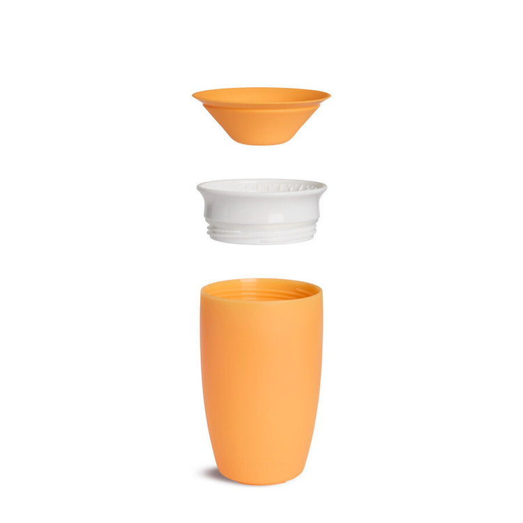 Munchkin miracle anti-fuite 360° gobelet - gobelet - gobelet d'entraînement pour bébé et enfant - 296 ml - orange