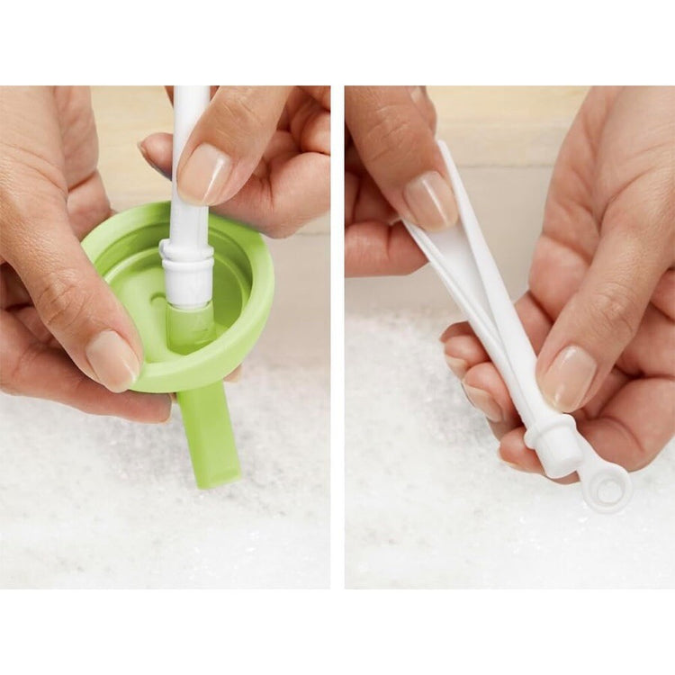 Gobelet en paille Munchkin - gobelet anti-fuite - nettoyage simple - facile à nettoyer - passe au lave-vaisselle - gobelet pour bébé et enfant - 296 ml - vert