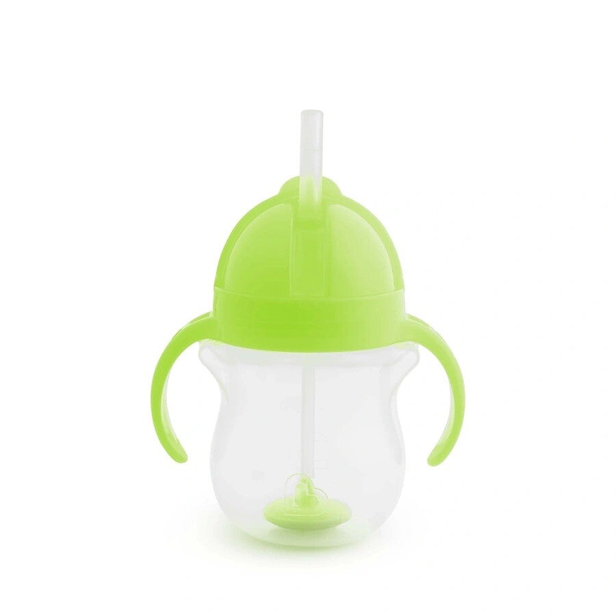 Munchkin tip sip gobelet avec paille anti-déversement - gobelet avec paille - passe au lave-vaisselle - à partir de 6 mois - 207 ml - vert - gobelet avec paille