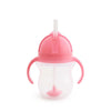 Munchkin tip sip gobelet avec paille anti-déversement - gobelet avec paille - passe au lave-vaisselle - à partir de 6 mois - 207 ml - rose - gobelet avec paille