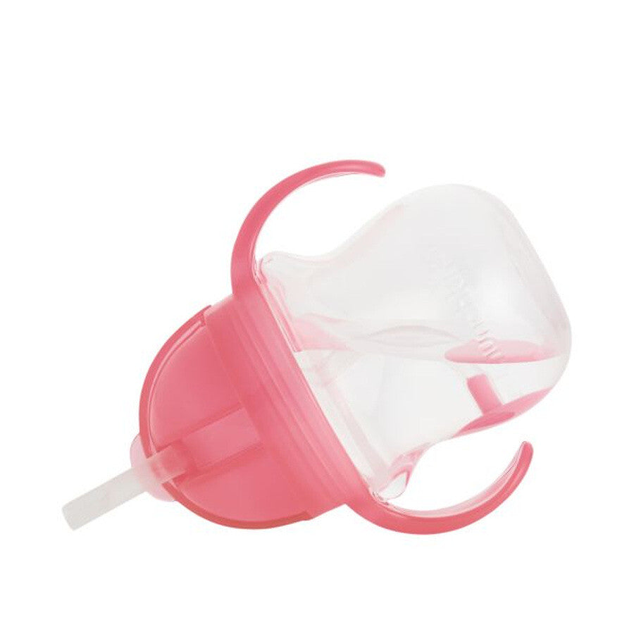 Munchkin tip sip gobelet avec paille anti-déversement - gobelet avec paille - passe au lave-vaisselle - à partir de 6 mois - 207 ml - rose - gobelet avec paille