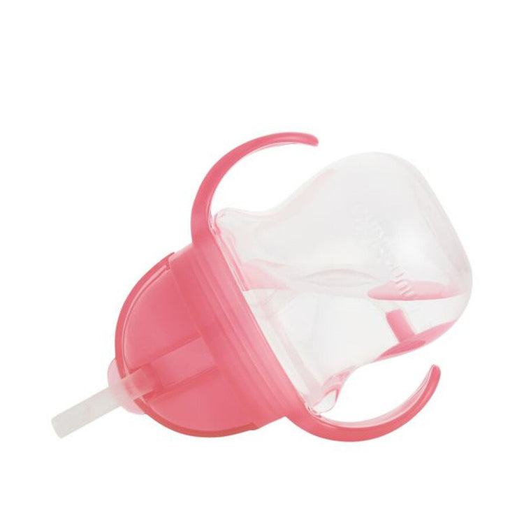 Munchkin tip sip gobelet avec paille anti-déversement - gobelet avec paille - passe au lave-vaisselle - à partir de 6 mois - 207 ml - rose - gobelet avec paille