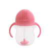 Munchkin tip sip gobelet avec paille anti-déversement - gobelet avec paille - passe au lave-vaisselle - à partir de 6 mois - 207 ml - rose - gobelet avec paille