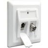 Dellock Keystone Wall Outlet 2 Port