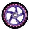 Muuwmi 2 roues Kinderstep pliable frein à pied rose violet