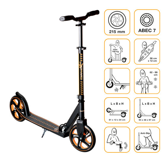 Muuwmi Frein à pied pliable à 2 roues