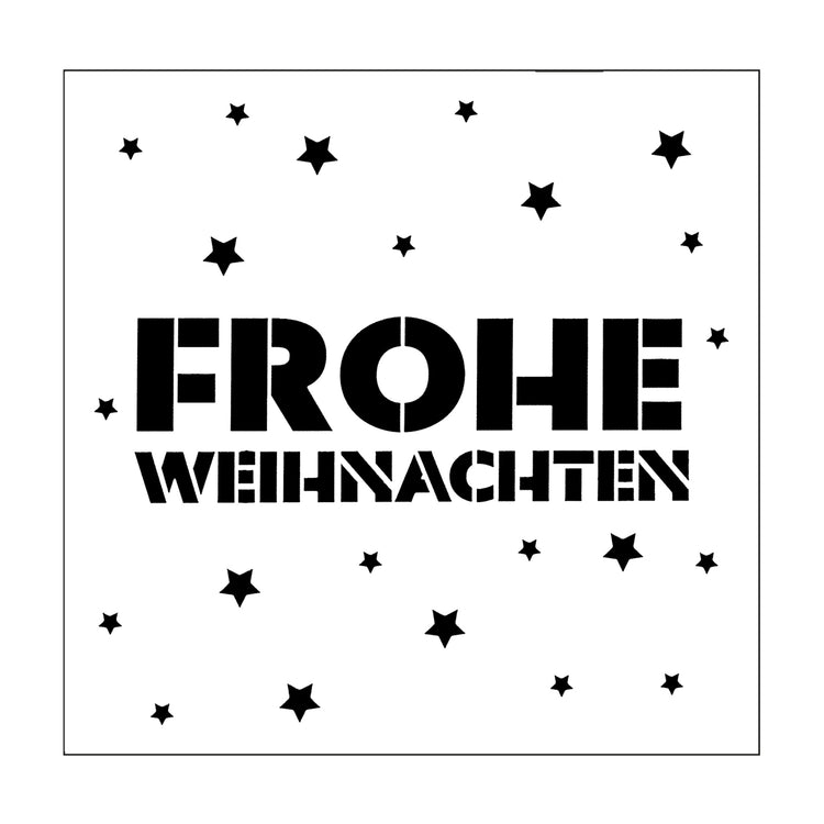 Timbre Mundart • pochoir texte allemand frohe weihnachten