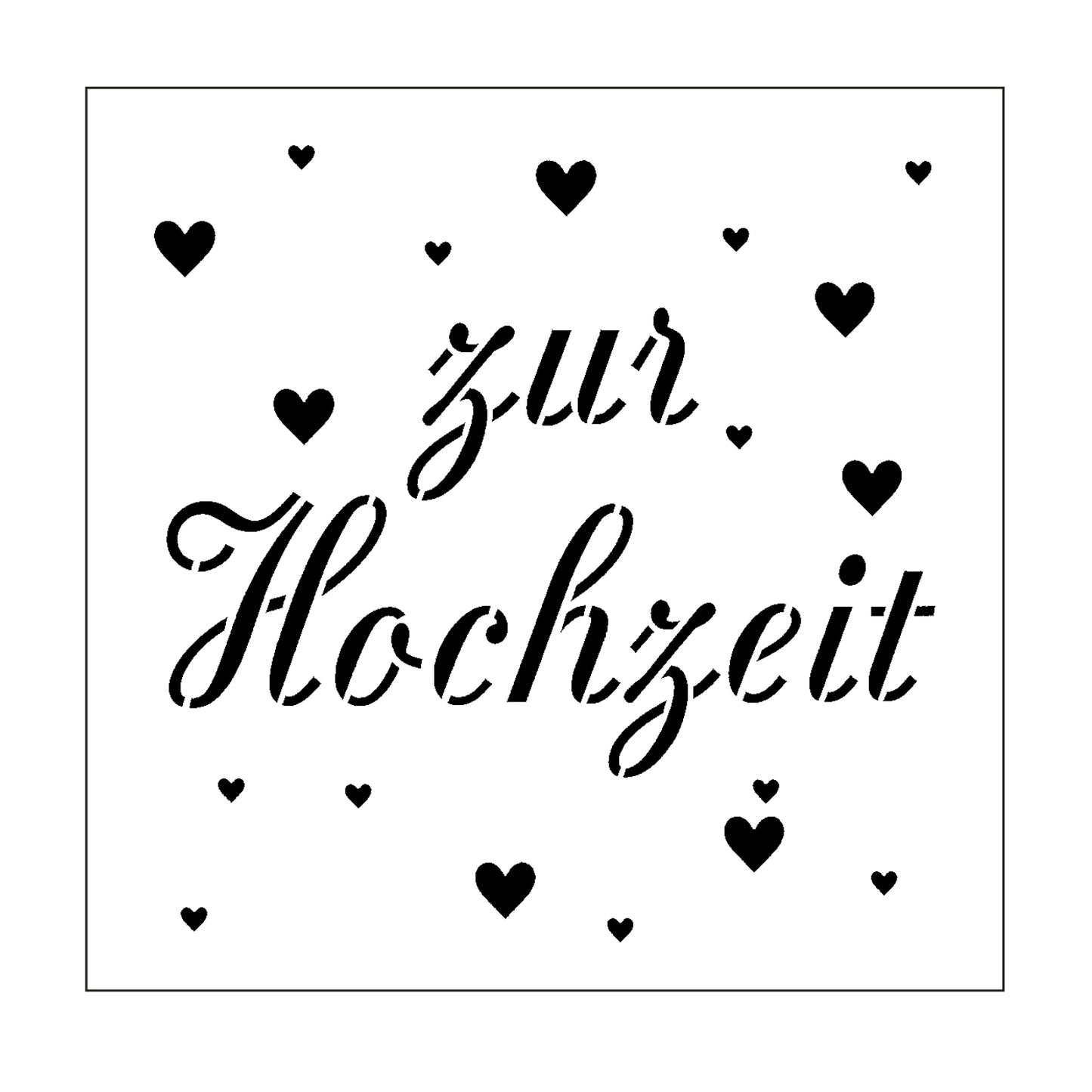 Timbre Mundart • pochoir texte allemand zur hochzeit