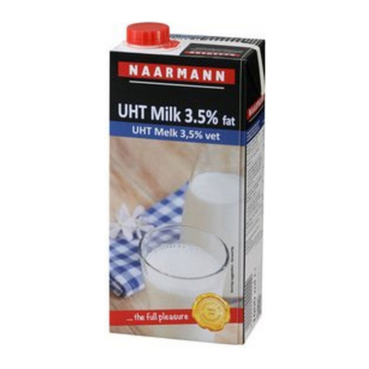 Lait entier Naarmann 3,5% avec bouchon à vis (12x1 litre)