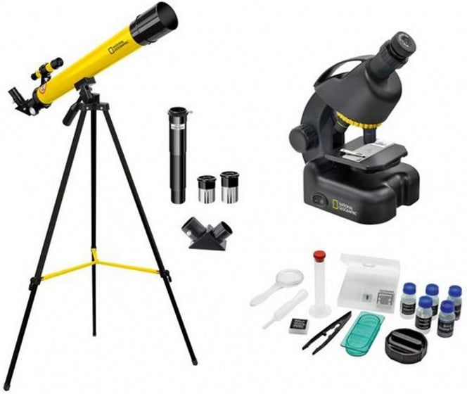 Télescope et microscope Ensemble en aluminium noir