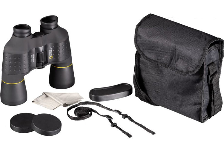 Binoculaires 10x50 pouro prisme acier noir