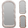 Miroir de décoration grande fourrure 30x60cm 2 assortis