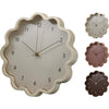 Horloge de style maison en forme de fleur 3ass Ø30cm