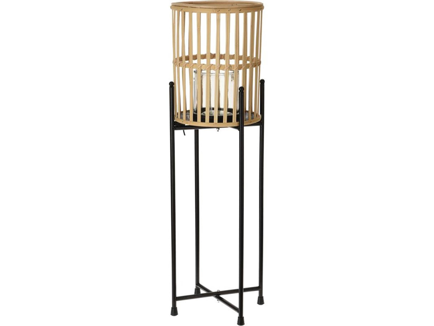 Lanterne déco sur pied 19x19x25cm