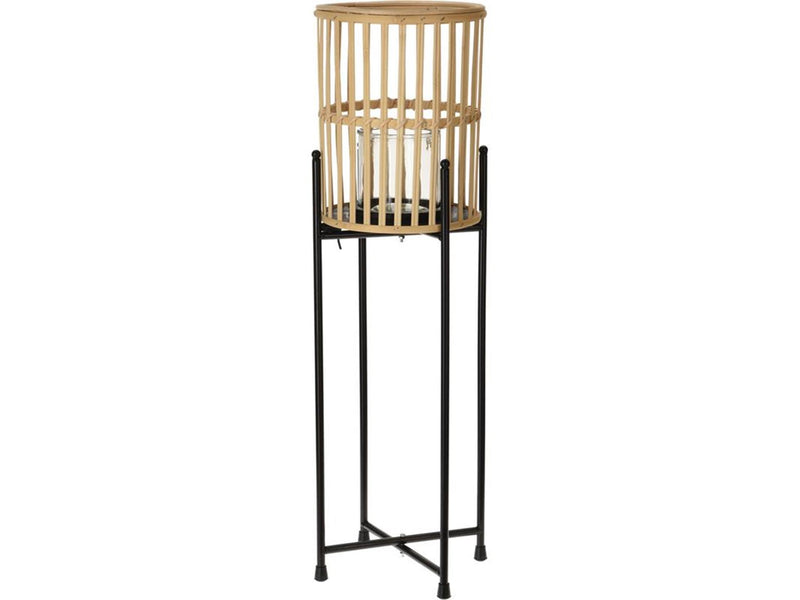 Lanterne déco sur pied 19x19x25cm
